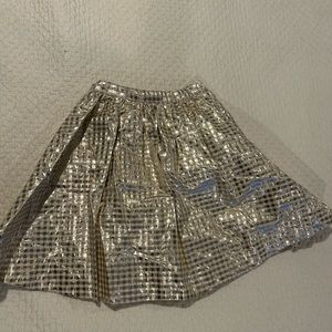 Girls Bonpoint Collection gold skirt